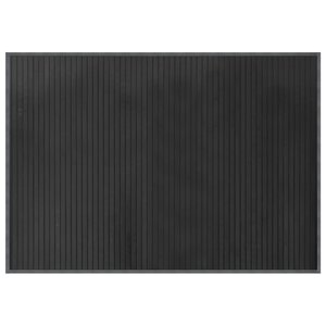 vidaXL Tapis rectangulaire gris 70x100 cm bambou