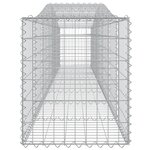 vidaXL Paniers à gabions arqués 3 Pièces 400x50x60/80 cm Fer galvanisé