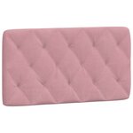 vidaXL Cadre de lit sans matelas rose 100x200 cm velours