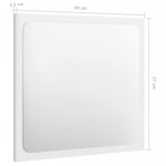 vidaXL Ensemble de meubles de salle de bain Blanc brillant Aggloméré