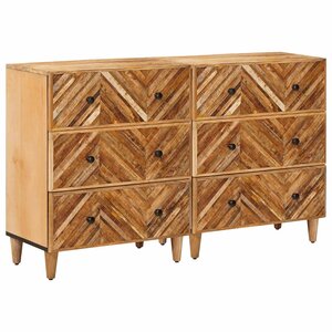 vidaXL Armoires de rangement 2 Pièces Marron 60 x 33 5 x 75 cm