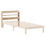 vidaXL Tête de lit avec étagères 75 cm bois massif de pin