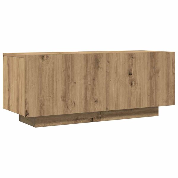 vidaXL Meuble TV chêne artisanal 100x35x40 cm bois d'ingénierie