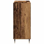 vidaXL Meuble à vinyles avec étagère chêne artisanal 85 x 38 x 89 cm