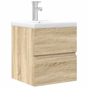 vidaXL Ensemble de meubles de salle de bain 2 Pièces chêne sonoma