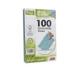 Paquet de 100 enveloppes élection recyclées bleues 90x140 75 g/m² gpv