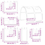vidaXL Rideaux pour lit mezzanine avec tunnel rose polyester