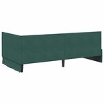 vidaXL Cadre de lit d'angle avec matelas 2 Pièces Vert Velours