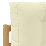 vidaXL Ensemble de canapés d'extérieur 5 pc Blanc Polyester