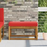 vidaXL Coussin de Siège d'Extérieur Rouge 80 x 40 x 8 cm