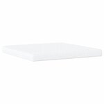 vidaXL Lit Viana avec matelas blanc 200x200 cm similicuir