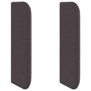 vidaXL Oreille de tête de lit Réglable Marron 16 x 40 x 4 5 cm tissu