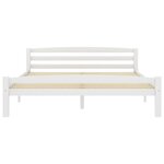 vidaXL Cadre de lit Blanc Bois de pin massif 160x200 cm