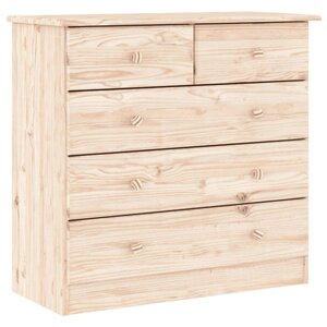 vidaXL Commode ALTA 77x35x73 cm bois massif de pin