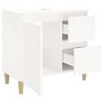 vidaXL Armoire de salle de bain blanc 65x33x60 cm bois d'ingénierie