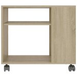 vidaXL Table d'appoint Chêne sonoma 70x35x55 cm Bois d'ingénierie