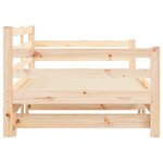 vidaXL Lit de jour et lit gigogne sans matelas 90x200 cm bois massif