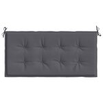 vidaXL Coussin de banc de jardin anthracite 120x50x4 cm tissu oxford