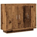 vidaXL Buffet vieux bois 92x35x75 cm bois d'ingénierie