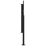 vidaXL Auvent latéral rétractable vert foncé 140x300 cm