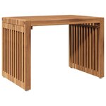 vidaXL Table d'appoint de jardin 50x32.5x35 cm Bois de teck massif