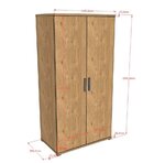 Ensemble SAM - Lit + chevet + armoire + commode