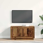vidaXL Meuble TV Bois ancien 80 x 35 x 45 cm Bois d'ingénierie
