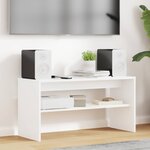 vidaXL Meuble TV Blanc 80 x 30 x 40 cm Bois d'ingénierie