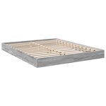 vidaXL Cadre de lit sans matelas sonoma gris 160x200cm bois ingénierie