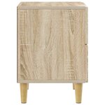 vidaXL Table de chevet 2 Pièces Chêne Sonoma 43 x 34 5 x 48 cm