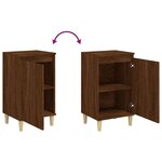 vidaXL Tables de chevet 2Pièces chêne marron 40x35x70cm bois d'ingénierie