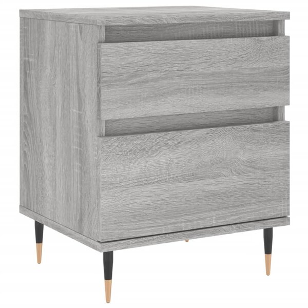vidaXL Table de chevet sonoma gris 40x35x50 cm bois d’ingénierie