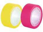Film Note adhésive repositionnable fluo  19 mm x 10 m  jaune ou rose aléatoire TESA