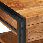 vidaXL Table basse 90x50x38 cm bois massif acacia