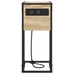 vidaXL Table de chevet Chêne sonoma Bois d'ingénierie
