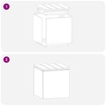 vidaXL Banc de jardin Rouillé 40 x 40 x 43 cm