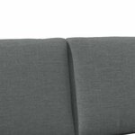 vidaXL Tête de lit capitonnée Gris foncé 180 cm Pin massif
