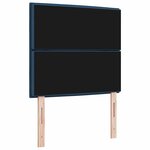 vidaXL Tête de lit Hauteur réglable avec tête de lit Bleu 100 cm tissu