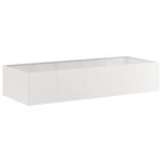 vidaXL Jardinière 200x80x40 cm acier inoxydable