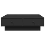 vidaXL Table basse Noir 90x90x28 cm Aggloméré