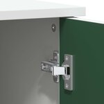 vidaXL Armoire tableau noir avec étagère Blanc Bois d'ingénierie