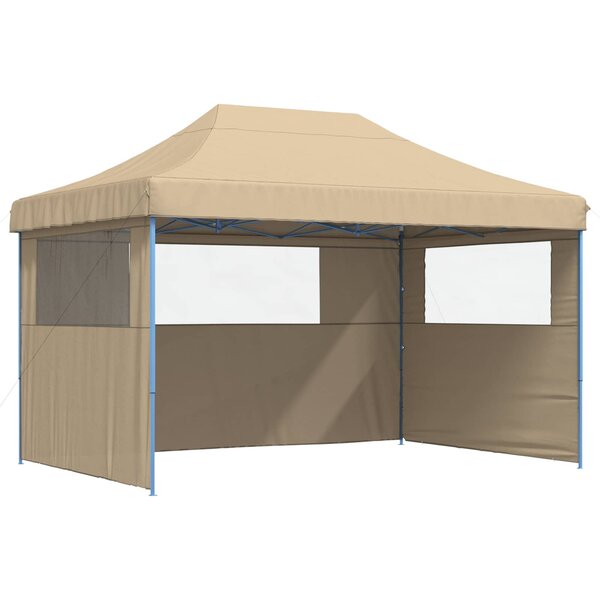 vidaXL Tente de fête Beige 279 x 410 x 315 cm Tissu Oxford