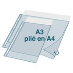 Sachet 10 poch perf PP double A4 ou A3 EXACOMPTA