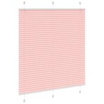 vidaXL Store plissé rose 115x150 cm largeur du tissu 114 4cm polyester