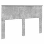 vidaXL Tête de lit Gris béton 140 cm Bois d'ingénierie