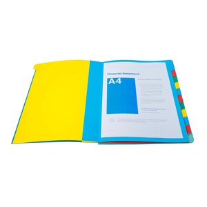 Trieur CL dos extens.ss élas.12C bleu x 6 EXACOMPTA