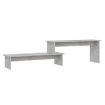 vidaXL Meuble TV Gris béton 180x30x43 cm Bois d'ingénierie