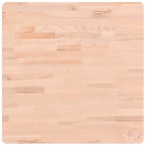 vidaXL Dessus de table 60x60x2 5 cm carré bois massif de hêtre