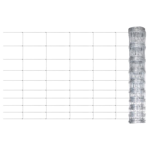 vidaXL Clôture de jardin Acier galvanisé Argenté 50x1 2 m