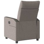 vidaXL Fauteuil inclinable électrique Taupe Tissu